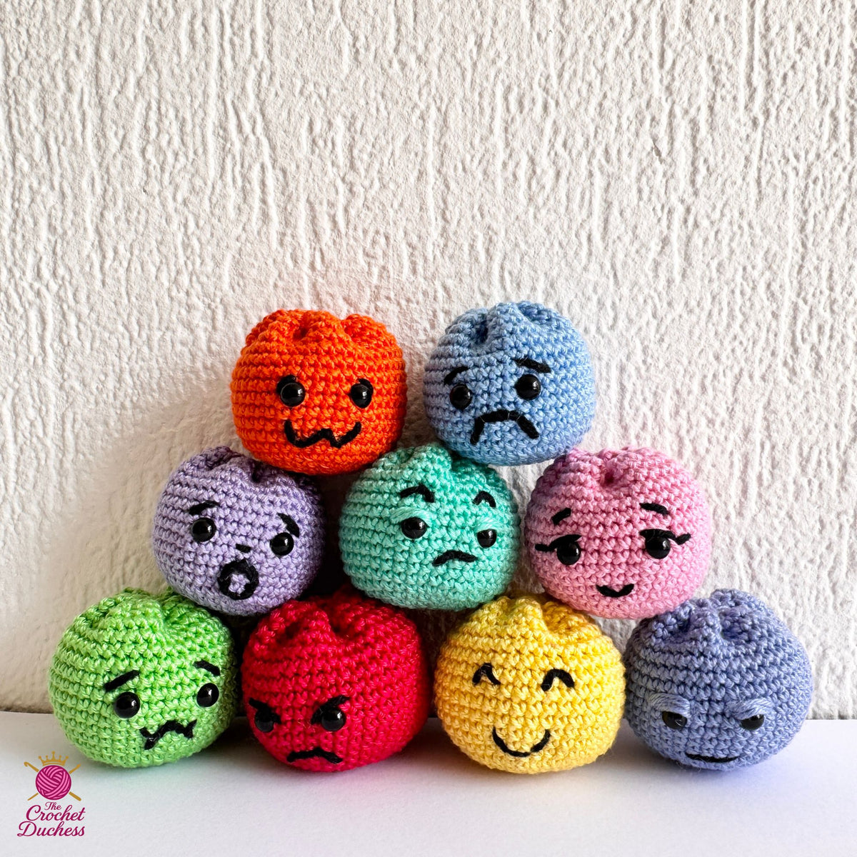 Emotional Dumplings Crochet Pattern | Amigurumi Dumpling & Steamer | 9 Emotions | Emotional Support Desk Buddy PDF | Kids Activity