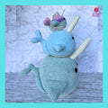 3-in-1 Narwhal Crochet Pattern | Beginner Amigurumi Plush Toy, Keychain, Bag Charm (PDF)