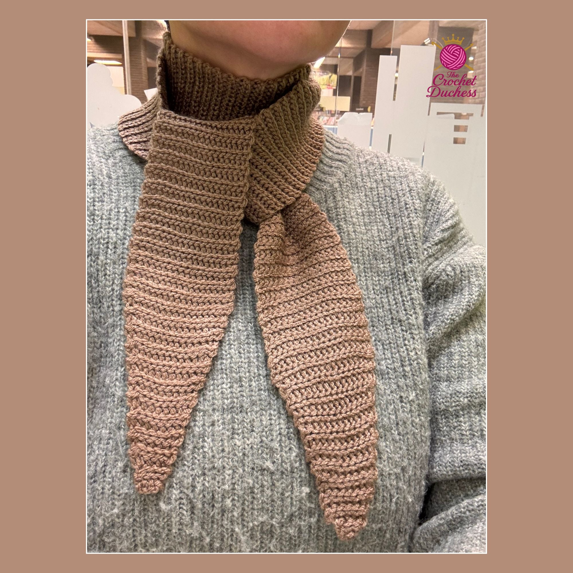 Easy Crochet Scarf Pattern, Beginner-Friendly DIY Project (PDF)