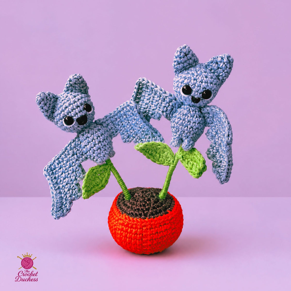 Spooky Plants Crochet Pattern – Halloween Pumpkin Pots with Bats, Ghosts & Venus Flytrap