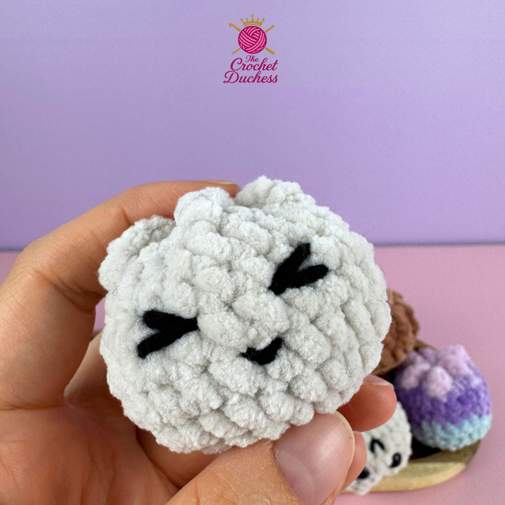 Crochet Dumpling & Bamboo Steamer Pattern – No sew Amigurumi  (PDF)