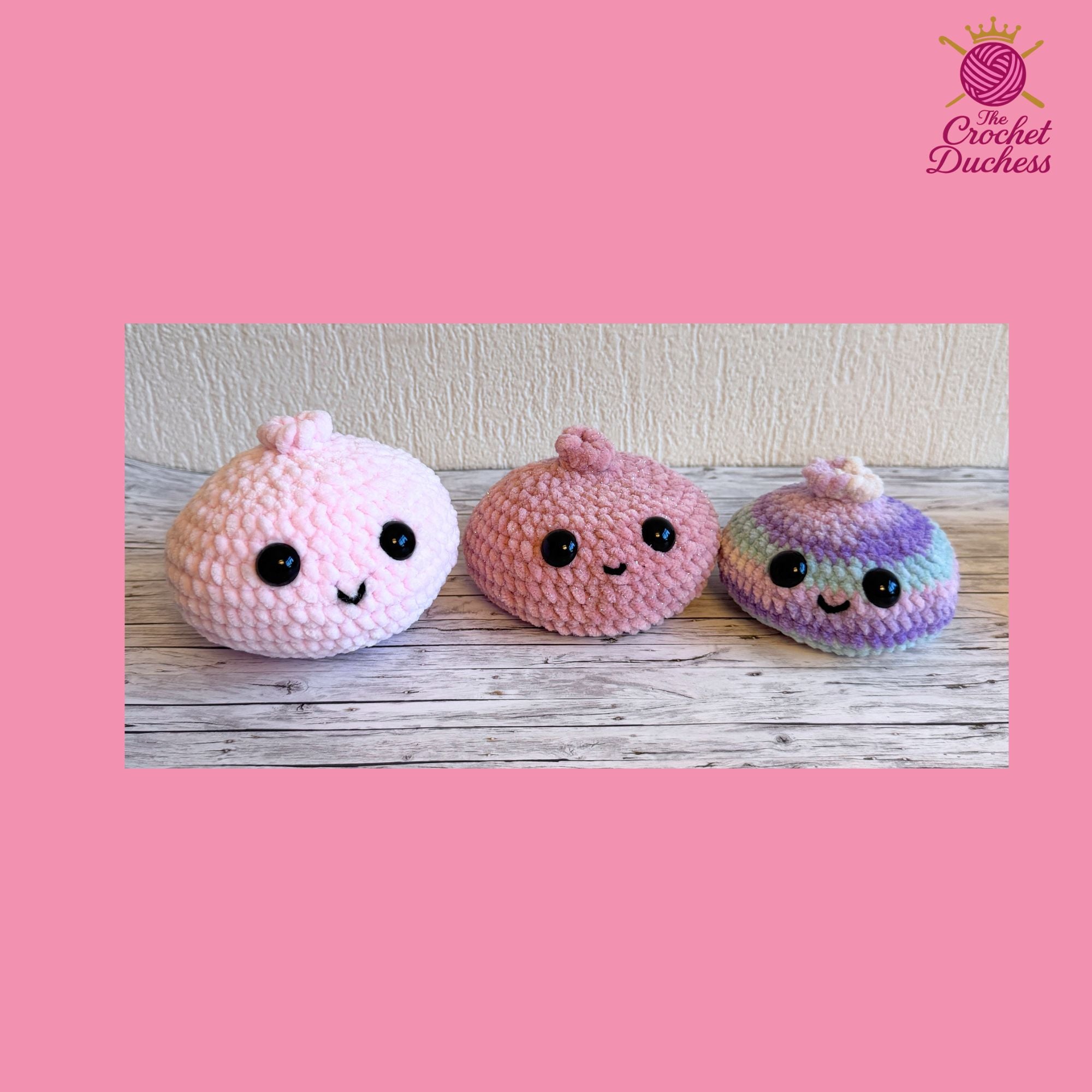 Dumpling and Steamer Crochet Pattern, No Sew Dumpling Plushie Pattern, Easy Beginner Amigurumi, Anti Stress Toy Kawaii Plushy Tutorial (PDF)