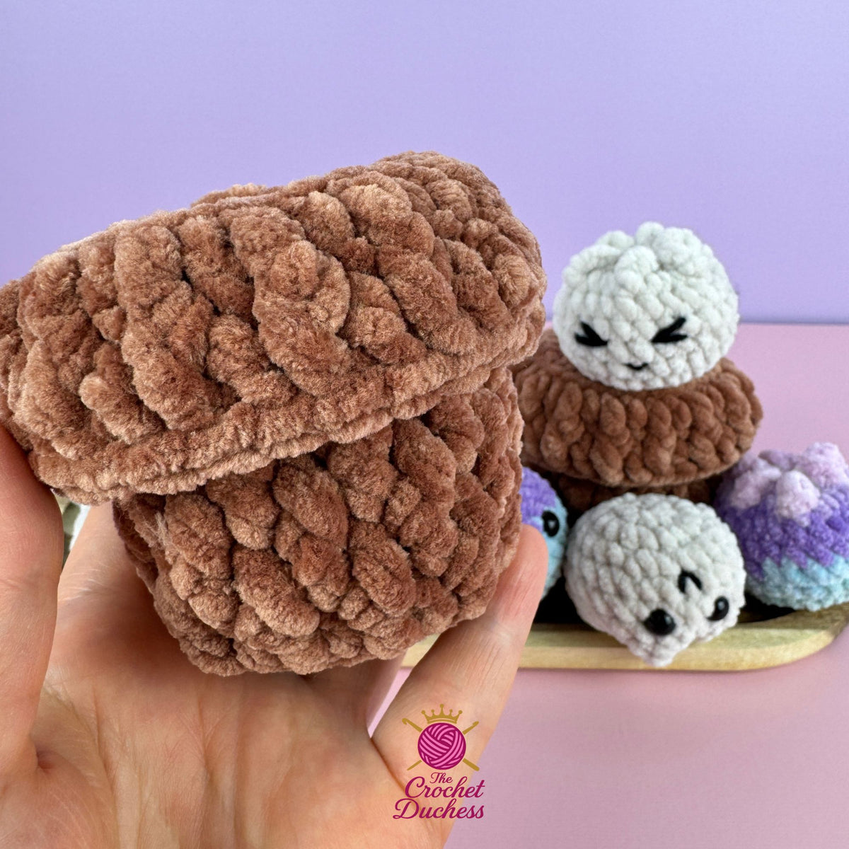 Crochet Dumpling & Bamboo Steamer Pattern – No sew Amigurumi  (PDF)